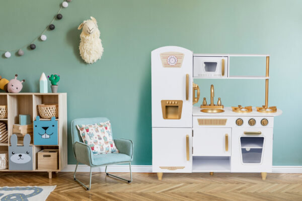 Stort trekjøkken for barn ECOTOYS Hvit - Bilde 10