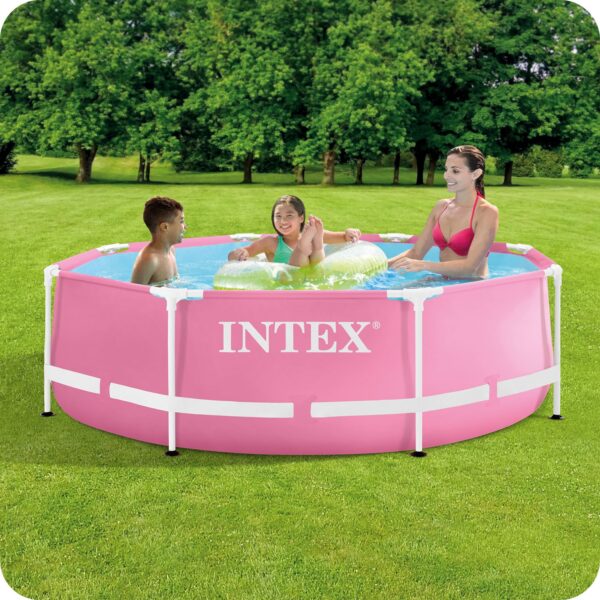 Rundt rammebasseng for barn 244x76 cm INTEX 28290 Rosa - Bilde 4